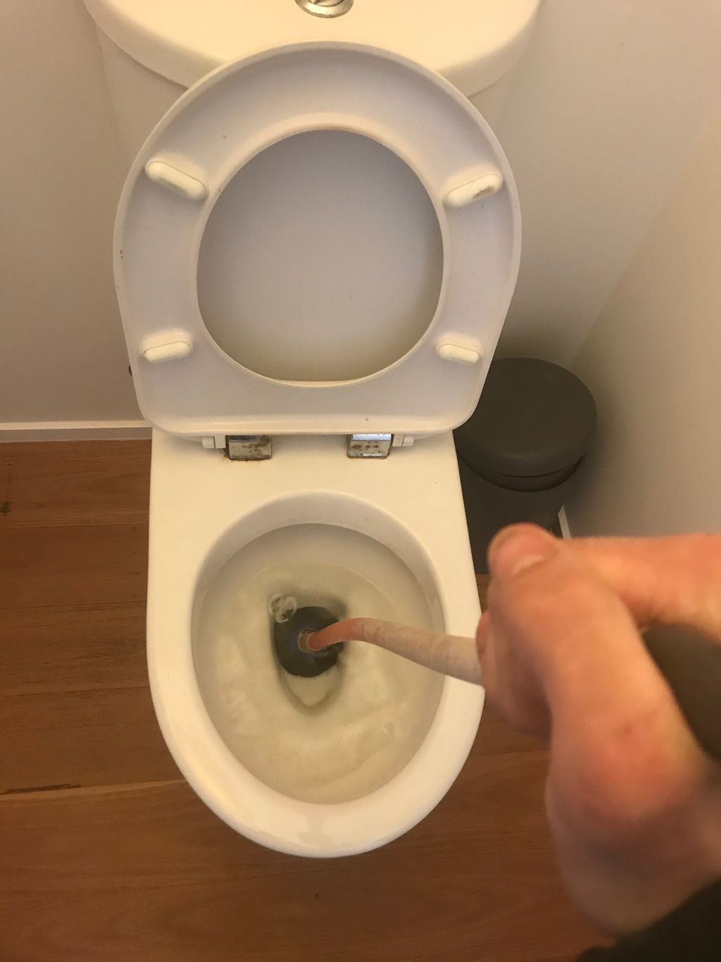 Clogged Toilet Causing Leak
