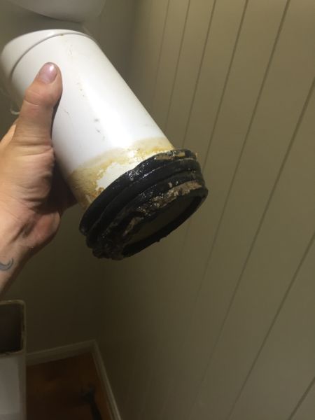 Damaged Flush Pipe Rubber Seal