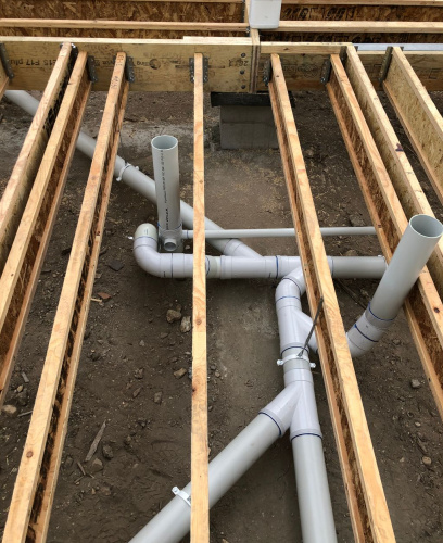 New Builds, underslung drainage