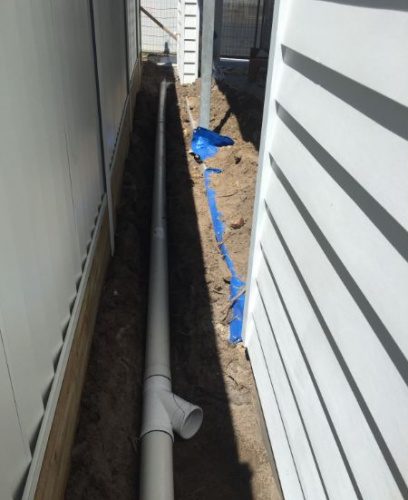 New Builds, laying stormwater drainage